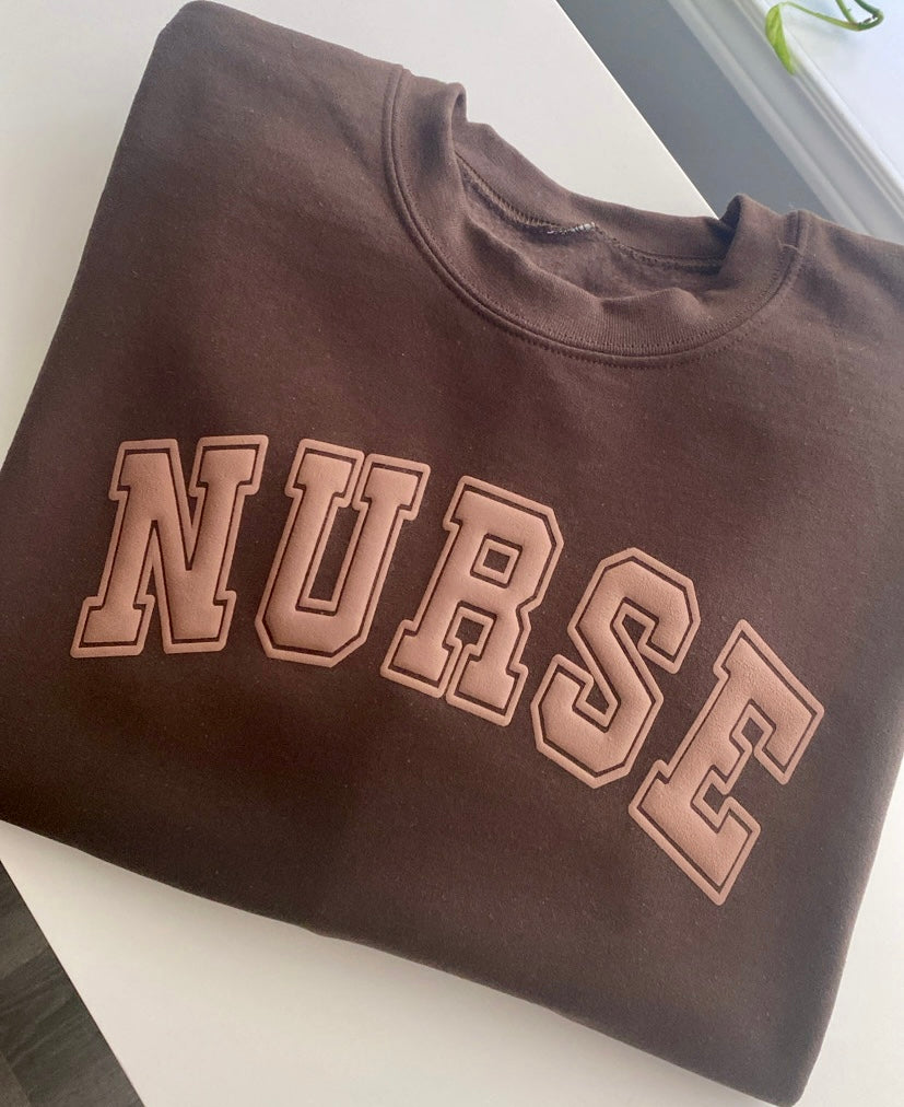 Varsity NURSE Crewneck - Customization Available